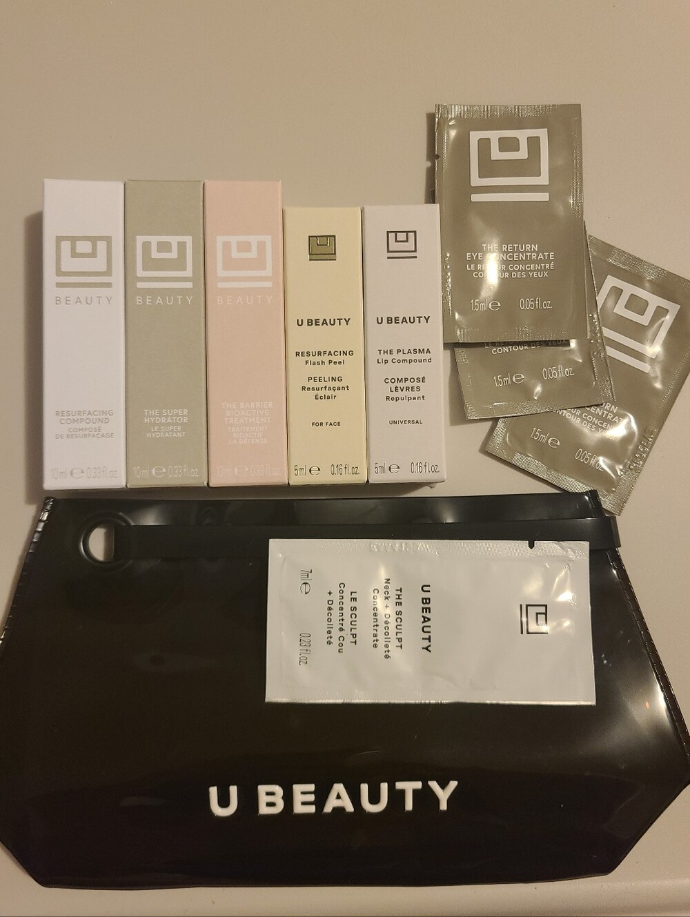 U BEAUTY Set - 7 BEST SELLERS in TRAVEL SIZE UBeauty